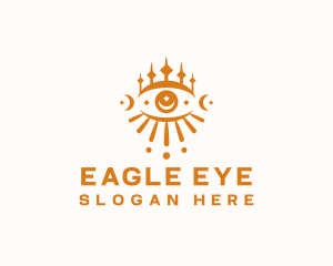 Boho Eye Tarot logo design