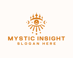 Boho Eye Tarot logo design