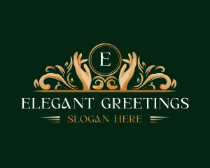 Elegant Hand Wellness logo design