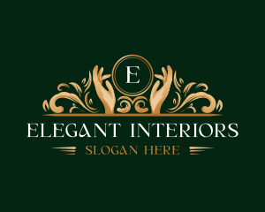 Elegant Hand Wellness logo design