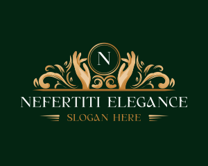 Elegant Hand Wellness logo design