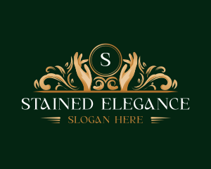 Elegant Hand Wellness logo design