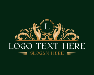 Leaves - Elegant Hand Wellness logo design