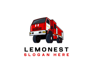 Fire Truck Firefighter Vehicle Logo