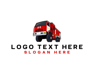 Firefighter - Fire Truck Firefighter Vehicle logo design