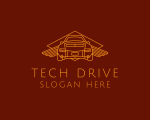 Car Wing Driving School logo design