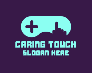 Hand Game Controller logo design