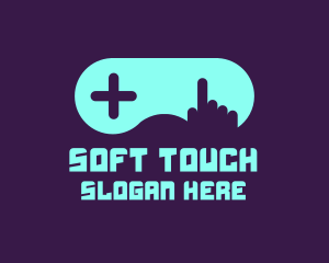 Touch - Hand Game Controller logo design