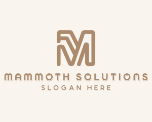 Company Firm Letter M logo design