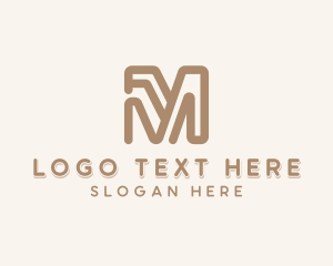 Lettermark - Company Firm Letter M logo design