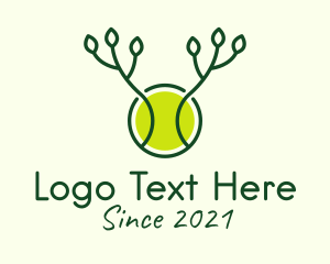 Eco-fiendly - Eco Tennis Ball logo design