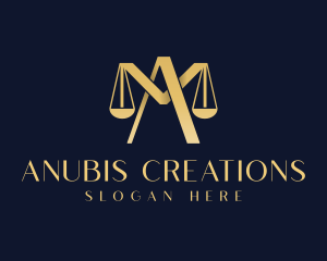 Gold Legal Justice logo design