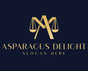 Gold Legal Justice logo design