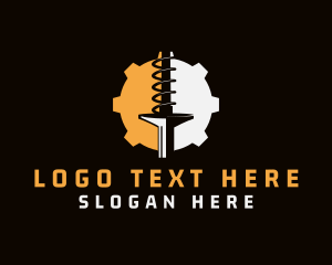Cog - Cog Mechanical Drill logo design