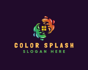 Splash Paint House logo design