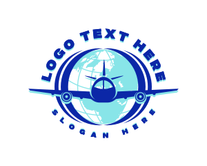 Flight - Global Flight Airplane logo design