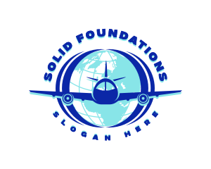 Global Flight Airplane Logo