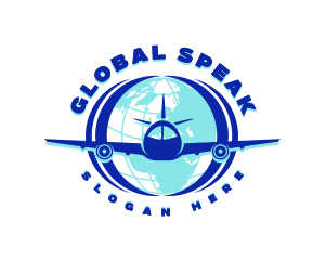 Global Flight Airplane logo design