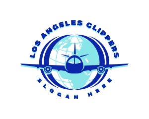 Pilot Cap - Global Flight Airplane logo design
