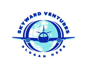 Flight - Global Flight Airplane logo design