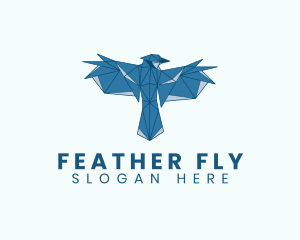 Blue Bird Wings logo design