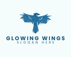 Blue Bird Wings logo design