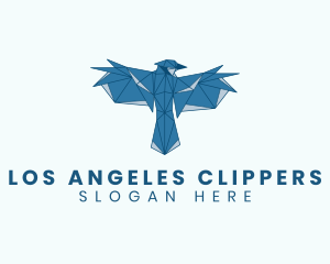 Animal - Blue Bird Wings logo design