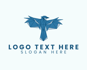 Veterinarian - Blue Bird Wings logo design