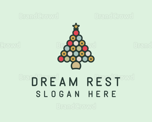 Multicolor Christmas Holiday Logo