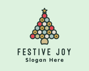 Christmas - Multicolor Christmas Tree logo design