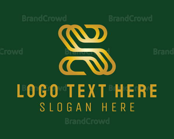 Gold Insurance Letter S Logo
