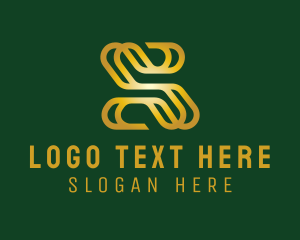 Professional - Gold Insurance Letter S logo design