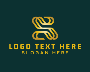 Professional - Gold Insurance Letter S logo design