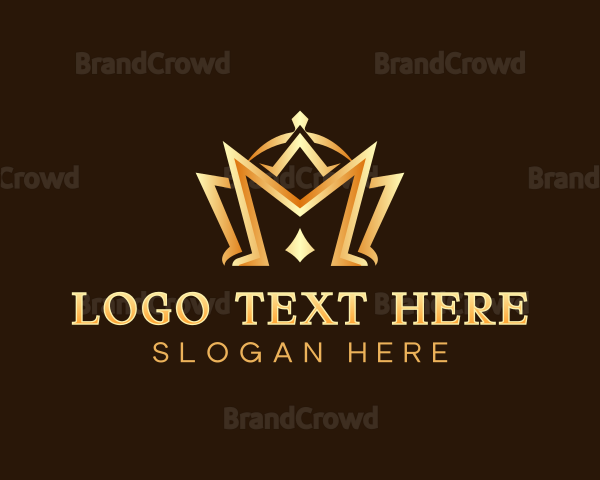 Royalty Crown Letter M Logo