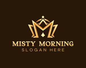 Royalty Crown Letter M logo design