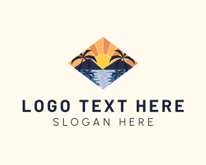 Tourism - Summer Vacation Beach logo design