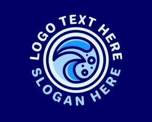 Agency - Creative Aqua Waves logo design