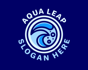 Creative Aqua Waves logo design