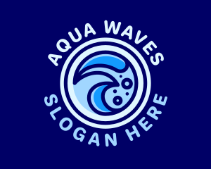 Creative Aqua Waves logo design