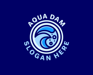 Creative Aqua Waves logo design