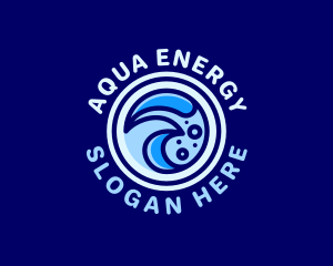 Creative Aqua Waves logo design