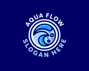 Creative Aqua Waves logo design