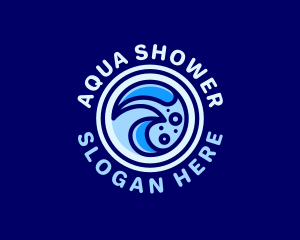 Creative Aqua Waves logo design