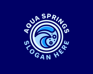 Creative Aqua Waves logo design