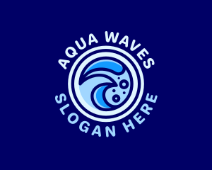 Creative Aqua Waves logo design