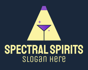 Cocktail Spotlight Pub logo design