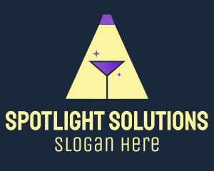 Cocktail Spotlight Pub logo design