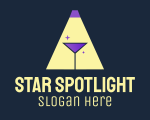 Cocktail Spotlight Pub logo design