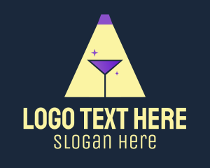 Liqueur - Cocktail Spotlight Pub logo design