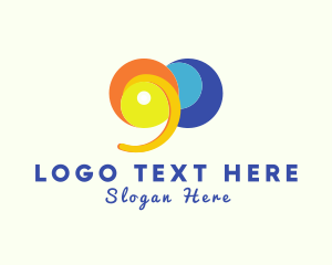Publishing Company - Geometric Number 90 Elephant logo design